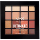NYX Professional Makeup Ultimate Shadow Palette - Warm Neutrals - Oogschaduw Palet - 13,3 gr