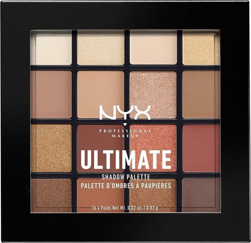 NYX Professional Makeup Ultimate Shadow Palette - Warm Neutrals - Oogschaduw Palet - 13,3 gr