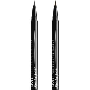 NYX Professional Makeup Epic Ink nauwkeurige waterproof eyeliner Tint 01 Black 1 ml