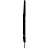 NYX Professional Makeup Precision Brow Pencil, dubbel uiteinde met plat potlood en penseel, kleur : donkergrijs