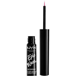 Nyx Professionnal Makeup Epic Wear Liquid Liner - Fuschia - Waterdicht oogpotlood - Metallic Donkerroos