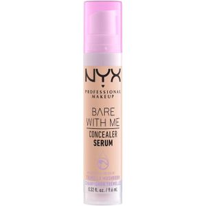 1 x Bare With Me concealer NYX Professional Makeup, natuurlijk, gemiddelde dekking, kleur: Licht, 9,6 ml