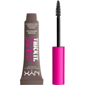 Nyx Professional Makeup Thick It Stick It Brow Gel Mascara - Cool Ash Brown - Verdikkende Wenkbrauw Mascara - Asbruin