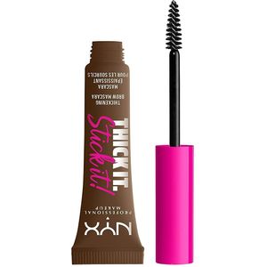 Nyx Professional Makeup Thick It Stick It Brow Gel Mascara - Brunette - Verdikkende Wenkbrauw Mascara - Bruin