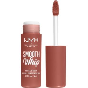 NYX Professional Makeup Smooth Whip Matte Lip Cream Fluweelschtige Lippenstift met Glad makende Effect Tint 04 Teddy Fluff 4 ml