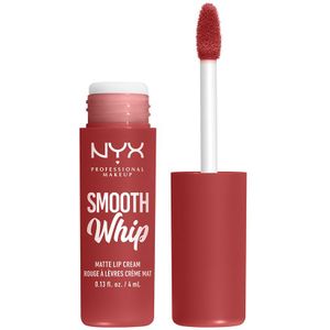 NYX Professional Makeup Lippenstift, crème, heldere kleur, slagroomtextuur, veganistische formule, glad wit, kleur: perfect (05)