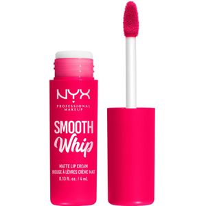 NYX PROFESSIONAL MAKEUP Lippenstift, crème, heldere kleur, slagroomtextuur, veganistische formule, glad wit, kleur: Pillow Fight (10), 4 ml
