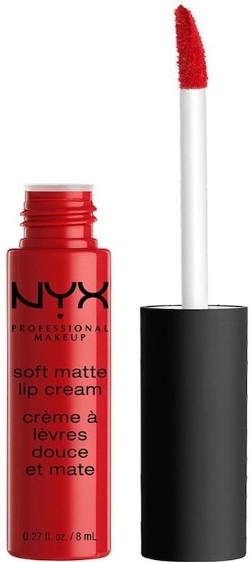 Nyx - Soft Matte Lip Cream - Lippenstift - Rood - Matte Finish
