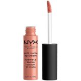 NYX Professional Makeup rode lippencrème, zacht, mat, ultra-gepigmenteerd, kleur blijft lang, kleur: Stockholm