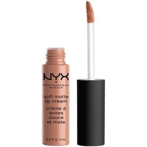 NYX Professional Makeup Lippenstift, zacht, mat, romig, ultra-gepigmenteerd, lange houdbaarheid, kleur: Nude (London)