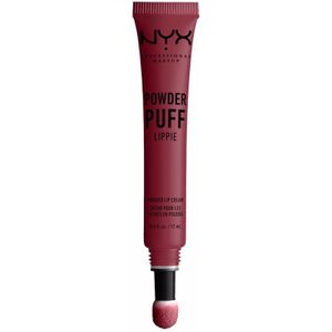 NYX Professional Makeup Moody 07 Powder Puff Lippie Lippencrème, lichte crème voor de lippen, poederachtige, zachte look, 12 ml