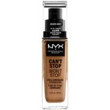 NYX Professional Makeup Facial make-up Foundation Can't Stop Won't Stop Foundation 22 Golden Honey