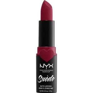 NYX Professional Makeup Spicy 09 Lippenstift, suède-mat, superlicht en poederachtig, intense matte afwerking, 3,5 g