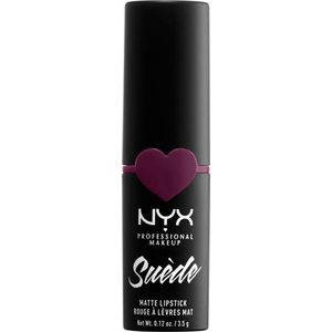 Nyx Professional Makeup Suede Matte Lipstick Girl,Bye Mat Lippotlood Paars