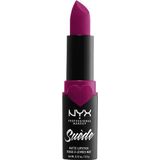 NYX Professional Makeup Suede Matte Lipstick Matterende Lippenstift Tint 12 Clinger 3.5 gr