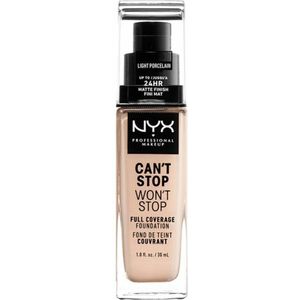 Nyx - Can't Stop Won't Stop Foundation - Volledig Dekkende - Zeer Licht