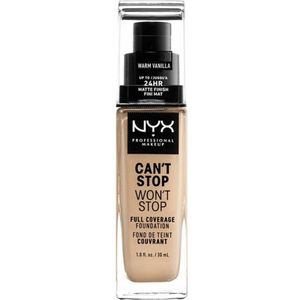 Nyx Professional Makeup Can't Stop Won't Stop Foundation Warm Vanilla Volledig Dekkende Foundation Licht
