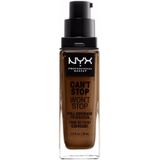 NYX Professional Makeup Can't Stop Won't Stop Full Coverage Foundation, langdurig waterbestendig, veganistische formule, matte teint, kleurtint: Walnut