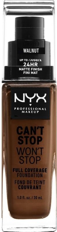 Nyx Professional Makeup Can't Stop Won't Stop Foundation - Walnut - Volledig Dekkende Foundation - Donker