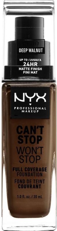 NYX Professional Makeup Wedding Can't Stop Won't Stop Full Coverage Foundation 30 ml Deep Walnut