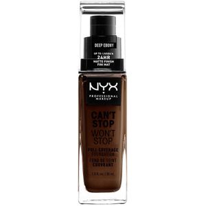 NYX Professional Makeup Can't Stop Won't Stop Full Coverage Foundation 30 ml Deep Ebony