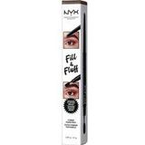 NYX Professional Makeup Fill & Fluff Eyebrow Pomade Pencil - FFEP04 Chocolate - Wenkbrauw potlood - 0,2 gr