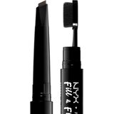 NYX Professional Makeup Fill & Fluff Eyebrow Pomade Pencil Brunette Wenkbrauw potlood