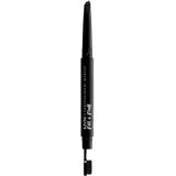 NYX Professional Makeup Wenkbrauwstift Fill & Fluff, romige zalfformule, nauwkeurige punt, borstelpunt voor stomper, espresso