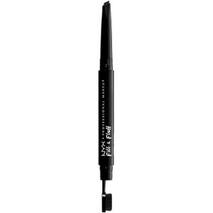 NYX Professional Makeup Fill & Fluff Eyebrow Pomade Pencil - Black - Wenkbrauw potlood - 0,2 g
