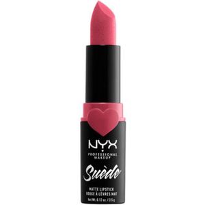 Nyx Professional Makeup Suede Matte Lipstick Cannes Mat Lippotlood Rood