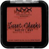 NYX Professional Makeup Sweet Cheeks Creamy Powder Blush Matte - Summer Breeze - Blush - 5 gr