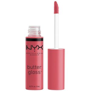 Nyx Professional Makeup Butter Lip Gloss - Sorbet - Glanzende Lipgloss - Roos