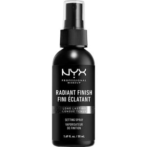 NYX PROFESSIONAL MAKEUP NYX Professional Makeup Setting Spray Radiant, veganistisch, langdurige en lichte formule, fixeerspray, stralende afwerking, 50 ml