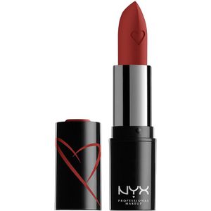 NYX Professional Makeup Shout Loud Hydrating Satin Lipstick (Various Shades) - Red Haute