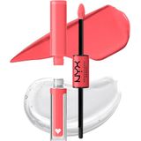 Nyx Professional Makeup Shine Loud High Shine Lip Color - Born To Hustle - Glanzende Vloeibare Lippenstift - Roos