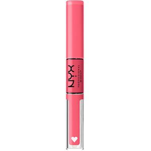 NYX Professional Makeup Shine Loud lipgloss, intens gepigmenteerd, dubbele rode lippenstift en glans, langhoudende glans, zonder overdracht, kleur: Movin' Up (12)