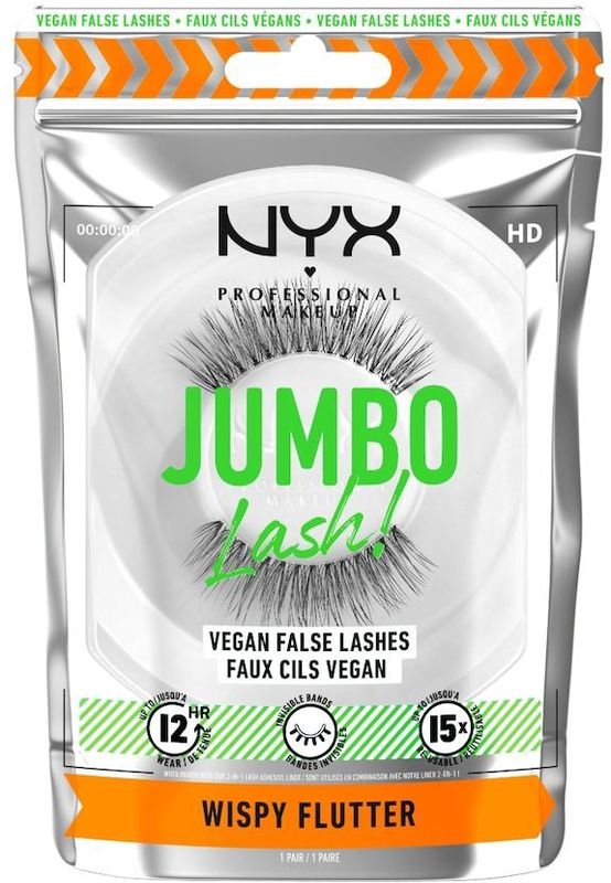 NYX Professional Makeup Jumbo Lash! Vegan False Lashes Nepwimpers 03 - WISPY FLUTTER