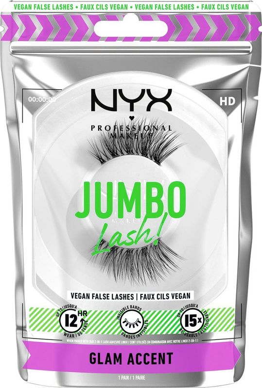 NYX Jumbo Lash - Nepwimpers - Glam Accent - Herbruikbaar - Vegan