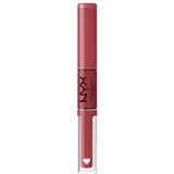 NYX Professional Makeup Lipgloss, sterk gepigmenteerde en langdurige formule, geeft niet af, Shine Loud, 29 Movie Maker