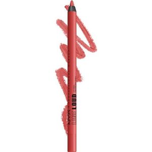 NYX Professional Makeup Make-up lippen Contour pencil Line Loud Vegan Longwear Lip Liner 011 Rebel Red