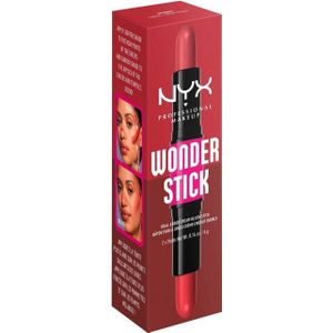 NYX Prof. Makeup Wonder Stick Dual-Ended Cream Blush Stick 8 gr. - 03 Coral + Deep Peach