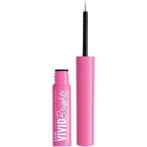 Nyx Professional Makeup - Vivid Brights Liquid Liner - Pink Liquid Eye Liner - Don't Pink Twice