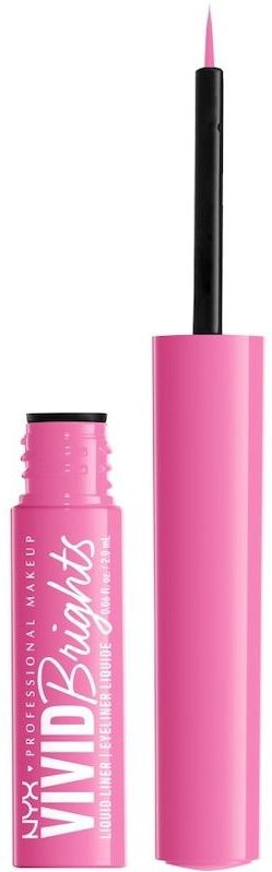 Nyx - Vivid Brights - Liquid Eyeliner - Pink - Ultragepigmenteerd, Matte Finish