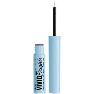 Nyx Professional Makeup - Vivid Brights Liquid Liner - Light Blue Liquid Eye Liner - Blue Thang