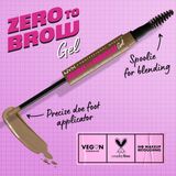 NYX Professional Makeup Zero to Brow Taupe Wenkbrauwgel Taupe