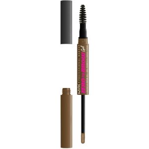 NYX Professional Makeup Wenkbrauwgel, natuurlijk effect, houdt tot 2 dagen, overdracht resistent, applicator en borstel, Zero to Brow, kleur: taupe