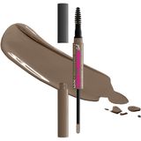 Nyx Professional Makeup Langanhaltendes und flüssiges Augenbrauengel, Für einen natürlichen Look und bis zu 2 Tage Halt, Ohne Abfärben und Verwischen, Zero to Brow, Farbe: Ash Brown, 1 Stück