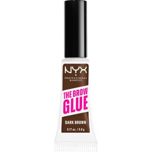 NYX Professional Makeup The Brow Glue Wenkbrauw Gel Tint 04 Dark Brown 5 gr