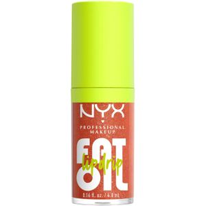 NYX Professional Makeup Fat Oil Lip Drip 12H Hydration Non-Sticky Finish Lip Gloss 4.8ml (Various Shades) - FOLLOW BACK