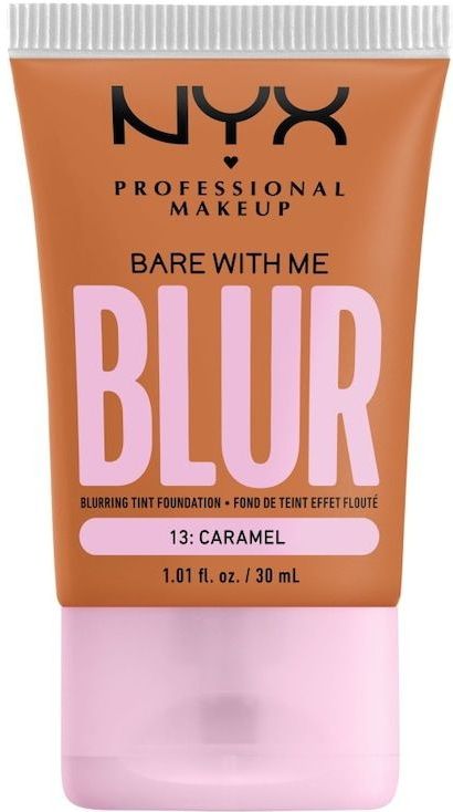 NYX Professional Makeup - Bare With Me Blur - Foundation - Karamel (13) - Medium Dekking - Natuurlijke Matte Afwerking